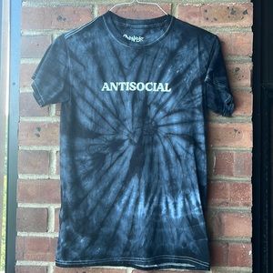 Spencer’s ANTISOCIAL Gray Tie-dye Tee